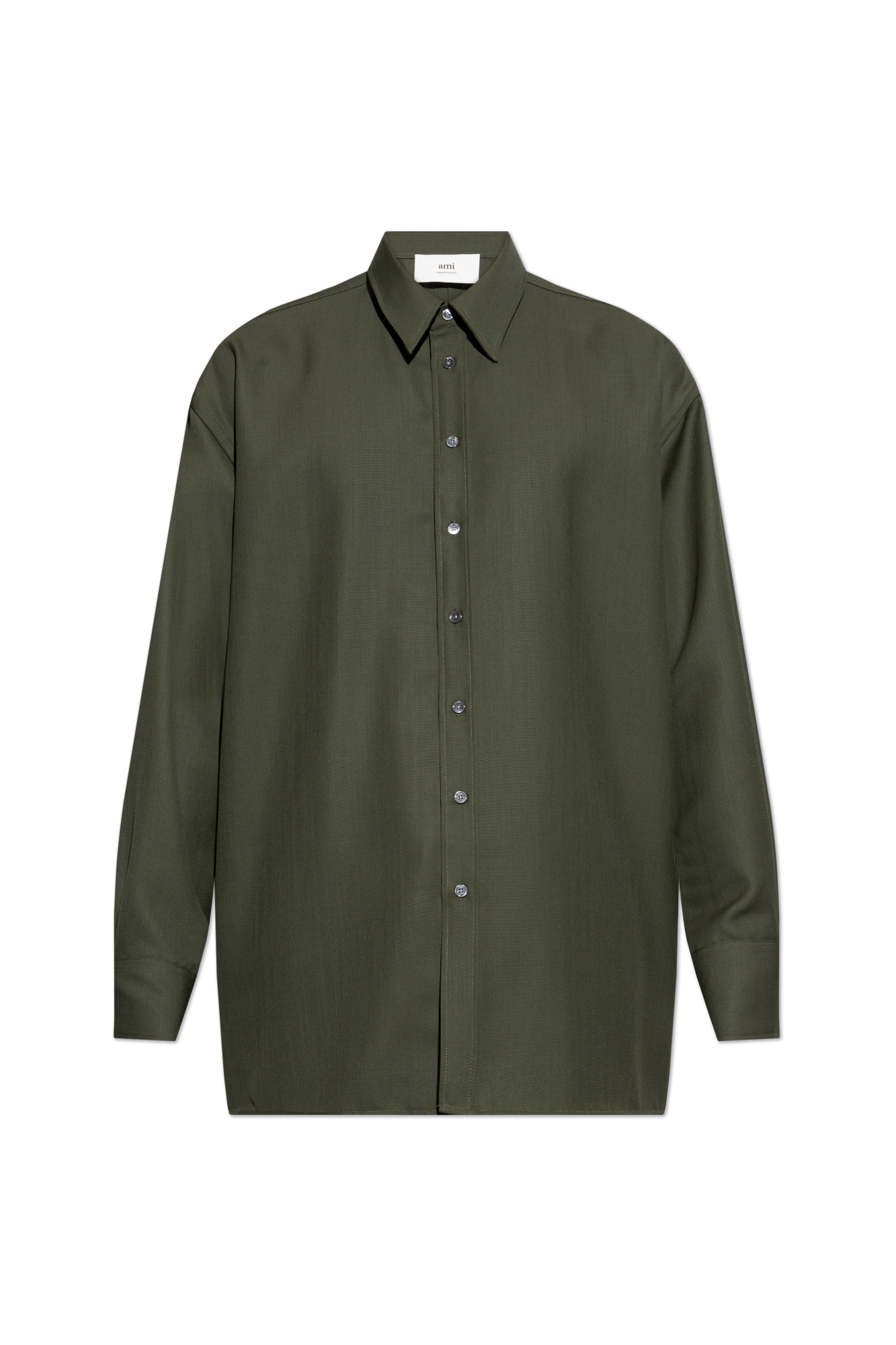 Green Shirt with slit Ami Alexandre Mattiussi - Vitkac Australia
